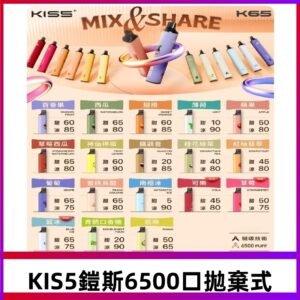 鎧斯KIS5一次性 6500口磁吸式 自由混搭拋棄式電子煙#18個口味#