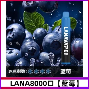 Lanavape8000口拋棄式電子煙LANA ZOLT系列【藍莓】